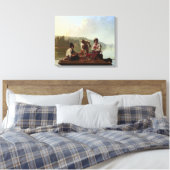 Boote am Missouri Leinwanddruck (Insitu (Schlafzimmer))