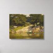 Boote am See im Central Park (NYC) Leinwanddruck (Vorderseite)