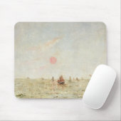 Boote am Sonnenaufgang (Öl auf Platte) Mousepad (Mit Mouse)