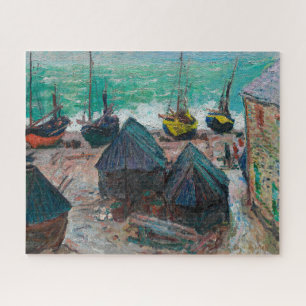 Boote am Strand bei É Vertrag   Claude Monet   Puzzle