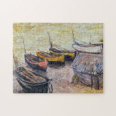 Boote am Strand Monet Fine Art Puzzle (Horizontal)