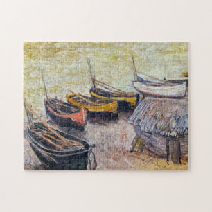 Boote am Strand Monet Fine Art Puzzle