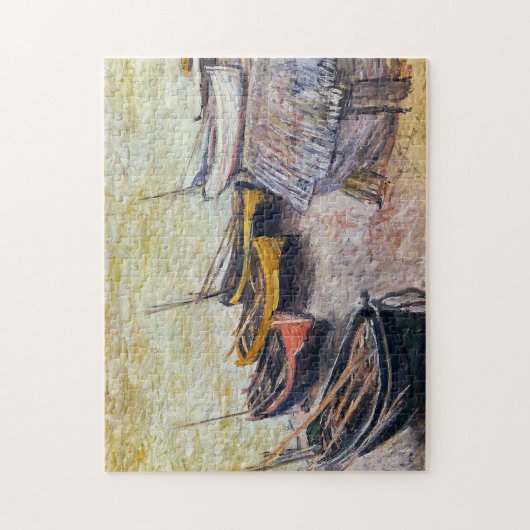 Boote am Strand Monet Fine Art Puzzle (Vertikal)