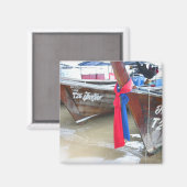 Boote am Strand | Phi Phi Islands, Thailand Magnet (Vorderseite/Rückseite)