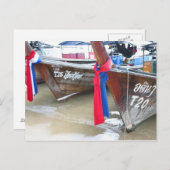 Boote am Strand | Phi Phi Islands, Thailand Postkarte (Vorne/Hinten)