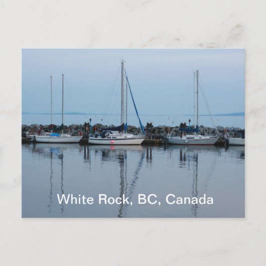 Boote am Strand Postkarte (Vorderseite)