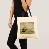 Boote am Strand von Saintes-Maries Tragetasche (Vorderseite (Produkt))