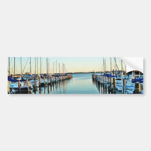 Boote am Yachthafen von Shirley Taylor Autoaufkleber (Vorne)