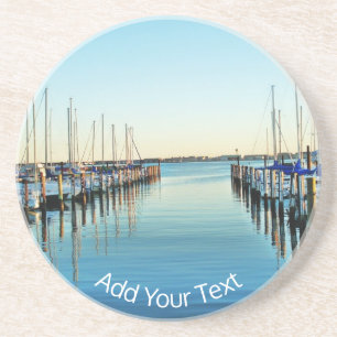 Boote am Yachthafen von Shirley Taylor Getränkeuntersetzer