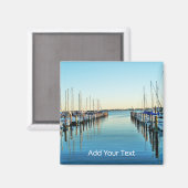 Boote am Yachthafen von Shirley Taylor Magnet (Vorderseite/Rückseite)