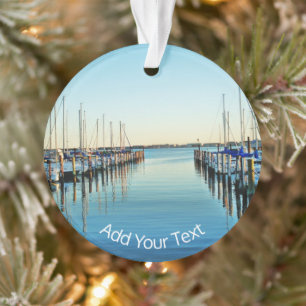 Boote am Yachthafen von Shirley Taylor Ornament