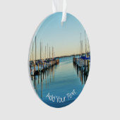 Boote am Yachthafen von Shirley Taylor Ornament (Vorderseite)