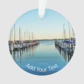 Boote am Yachthafen von Shirley Taylor Ornament (Vorderseite)