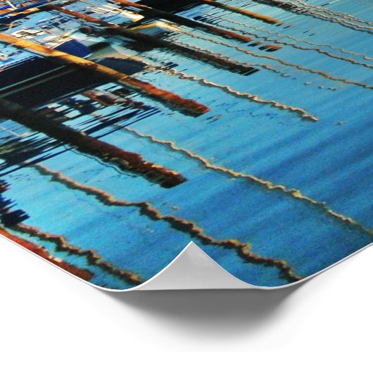 Boote am Yachthafen von Shirley Taylor Poster (Ecke)