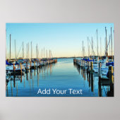 Boote am Yachthafen von Shirley Taylor Poster (Vorne)