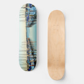 Boote am Yachthafen von Shirley Taylor Skateboard (Vorderseite)