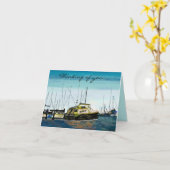 Boote an den Hafen-Karten Karte (Gelbe Blume)