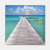 Boote an einem Steg im Pazifik-Magneten Magnet (Vorne)