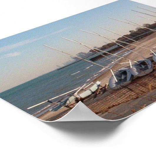 Boote an Land Poster (Ecke)