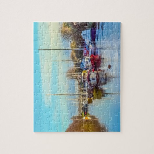 Boote an Lydney Hafen Puzzle (Vertikal)