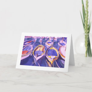 Boote angekoppelt in Amalfi, Italien Karte