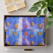 Boote Aquarellfarbe Blaue See Custom Gewebe Papier (Geschenk)