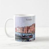 Boote auf dem Canale Grande - Venedig, Italien Tas Kaffeetasse (Links)