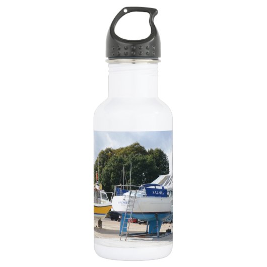 Boote auf dem harten edelstahlflasche (Vorderseite)