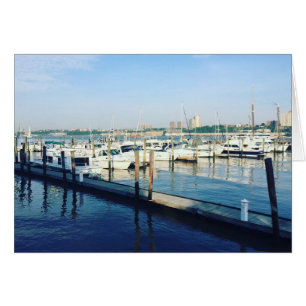 Boote auf dem Hudson River Riverside Park NYC Foto