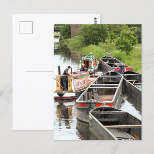 BOOTE AUF DEM KANAL POSTKARTE