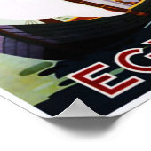 Boote auf dem Nil Egypt Vintage Travel Poster (Ecke)