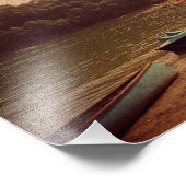 Boote auf dem See Foto Papier (Ecke)