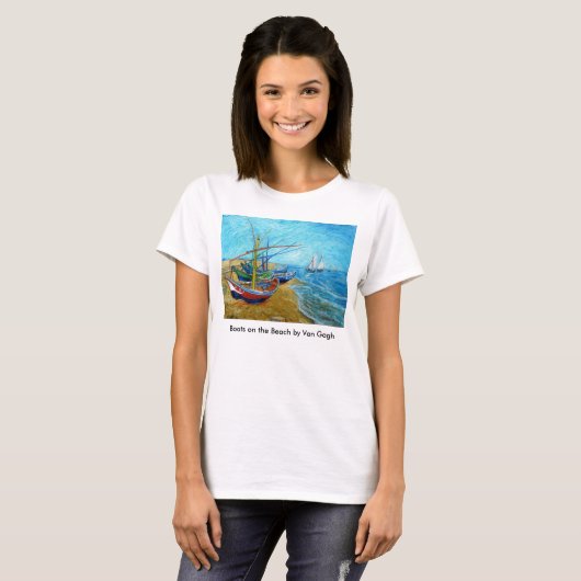Boote auf dem Strand T-Shirt (Vorne ganz)