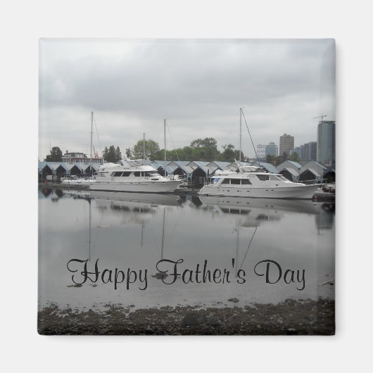 Boote auf dem Wasser Magnet (Vorne)