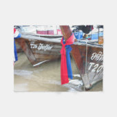 Boote auf den Phi-Phi-Inseln des Strand-|, Fleecedecke (Vorderseite (Horizontal))