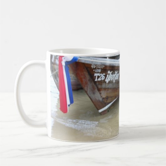 Boote auf den Phi-Phi-Inseln des Strand-|, Kaffeetasse (Links)