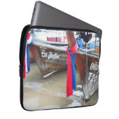 Boote auf den Phi-Phi-Inseln des Strand-|, Laptopschutzhülle (Vorne Rechts)