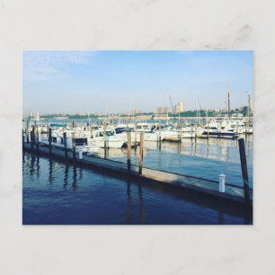 Boote auf der Hudson NYC New York Foto Postkarte