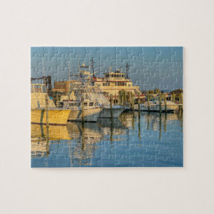 Boote auf der Insel Hatteras North Carolina Puzzle