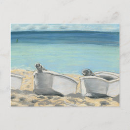 Boote auf der Postkarte Grande Anse