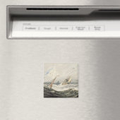 Boote auf einem Sturmmeer (w/c über Grafit auf dem Magnet (In Situ (Geschirrspüler))
