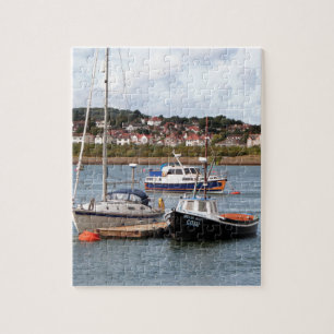 Boote auf Fluss Conwy, Wales Puzzle