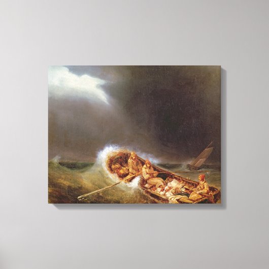 Boote aus Dieppe, die aus dem Fischfang zurückkehr Leinwanddruck (Vorderseite)