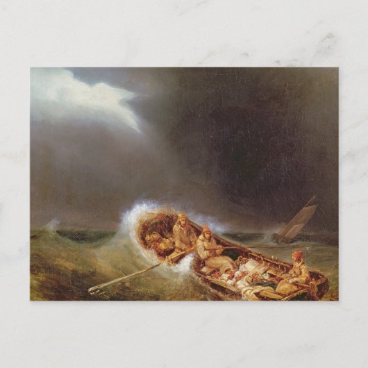 Boote aus Dieppe, die aus dem Fischfang zurückkehr Postkarte (Vorderseite)