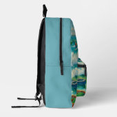 Boote Beach Sea Flugzeug Überall im Print-Rucksack Bedruckter Rucksack (Links)