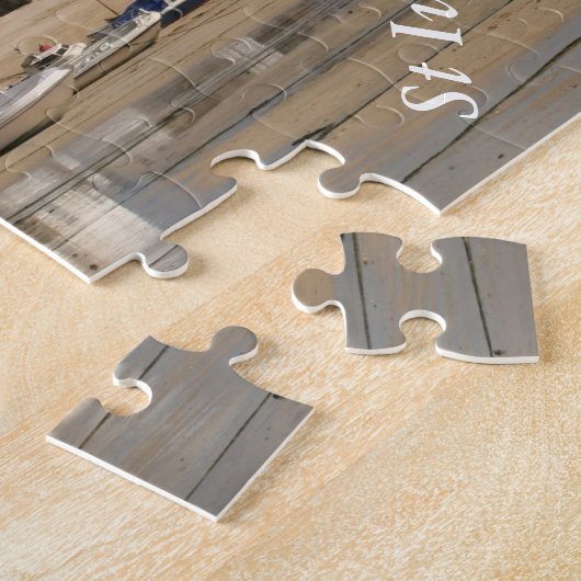 Boote bei Ebbe, St. Ives Hafen Puzzle (Seite)