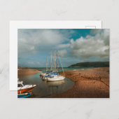 Boote bei Porlock Weir in Somerset Postkarte (Vorne/Hinten)