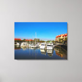 Boote bei Shelter Cove Marina Hilton Head Island S Leinwanddruck (Vorderseite)