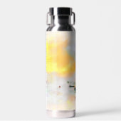 Boote bei Sonnenuntergang Trinkflasche (Vorne)