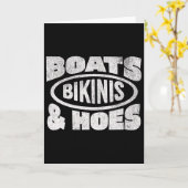 Boote Bikinis Und Häschen Boot Liebe Bootfahren Kr Karte (Gelbe Blume)
